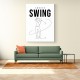 Smooth Swing – Minimal Golf Motion Wall Art