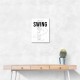 Smooth Swing – Minimal Golf Motion Wall Art