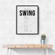 Smooth Swing – Minimal Golf Motion Wall Art