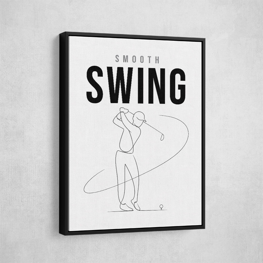 Smooth Swing – Minimal Golf Motion Wall Art