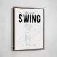 Smooth Swing – Minimal Golf Motion Wall Art