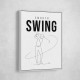 Smooth Swing – Minimal Golf Motion Wall Art