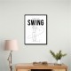 Smooth Swing – Minimal Golf Motion Wall Art