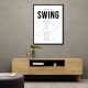 Smooth Swing – Minimal Golf Motion Wall Art