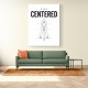 Stay Centered – Golf Stance Alignment Wall Art