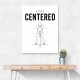 Stay Centered – Golf Stance Alignment Wall Art