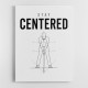 Stay Centered – Golf Stance Alignment Wall Art