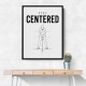 Stay Centered – Golf Stance Alignment Wall Art
