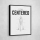 Stay Centered – Golf Stance Alignment Wall Art