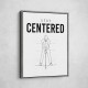 Stay Centered – Golf Stance Alignment Wall Art
