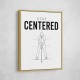 Stay Centered – Golf Stance Alignment Wall Art