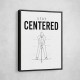 Stay Centered – Golf Stance Alignment Wall Art