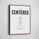 Stay Centered – Golf Stance Alignment Wall Art