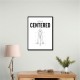 Stay Centered – Golf Stance Alignment Wall Art