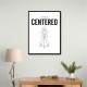 Stay Centered – Golf Stance Alignment Wall Art