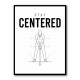Stay Centered – Golf Stance Alignment Wall Art