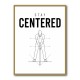 Stay Centered – Golf Stance Alignment Wall Art