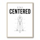 Stay Centered – Golf Stance Alignment Wall Art