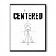 Stay Centered – Golf Stance Alignment Wall Art