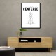 Stay Centered – Golf Stance Alignment Wall Art