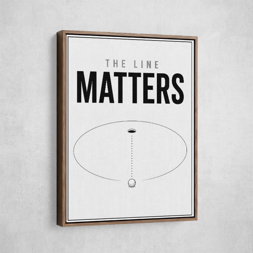 The Line Matters – Putting Accuracy Wall Art