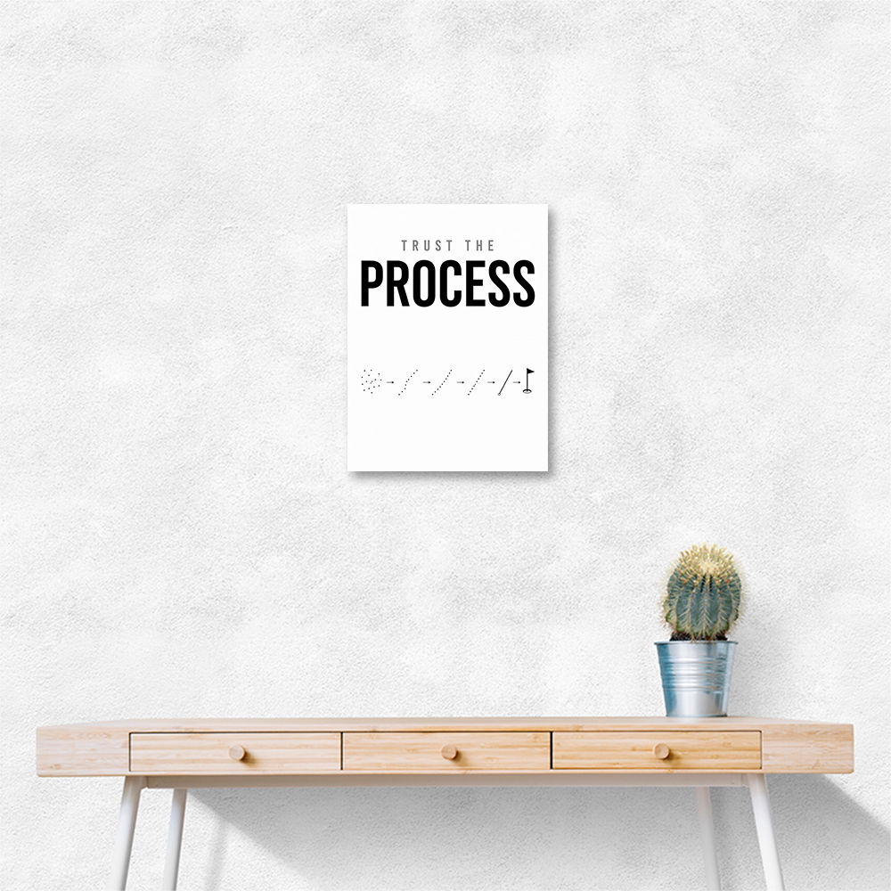 Trust The Process – Golf Progression Wall Art