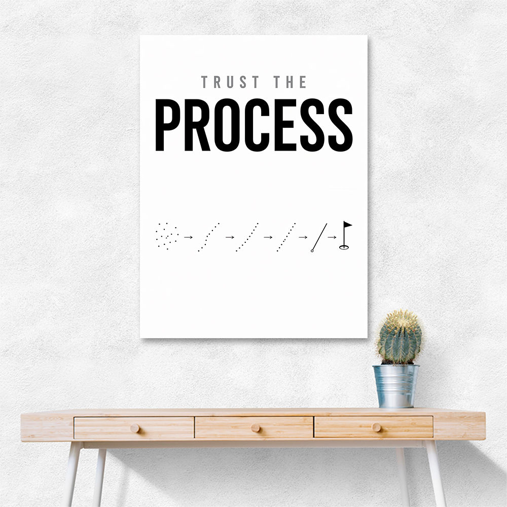 Trust The Process – Golf Progression Wall Art