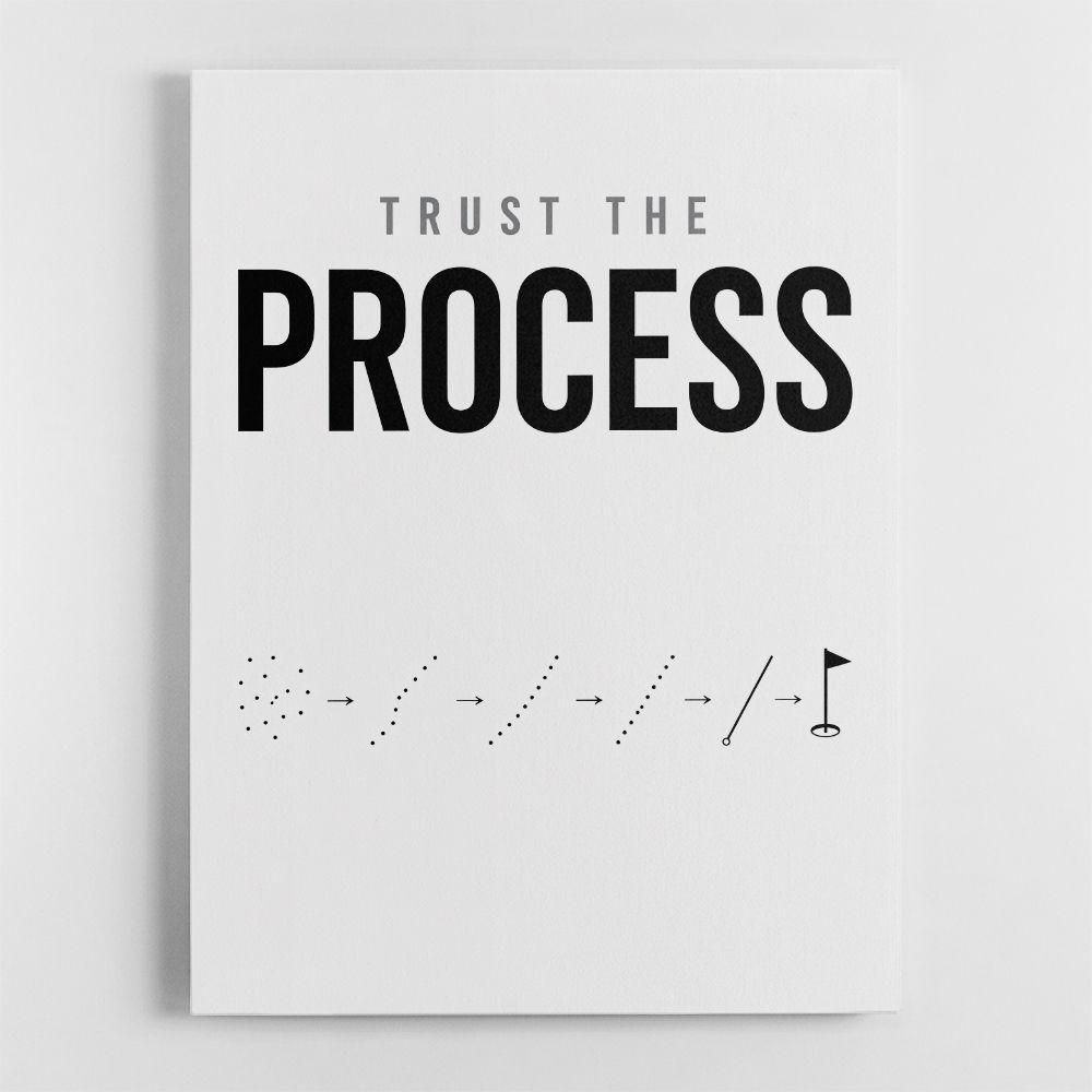 Trust The Process – Golf Progression Wall Art