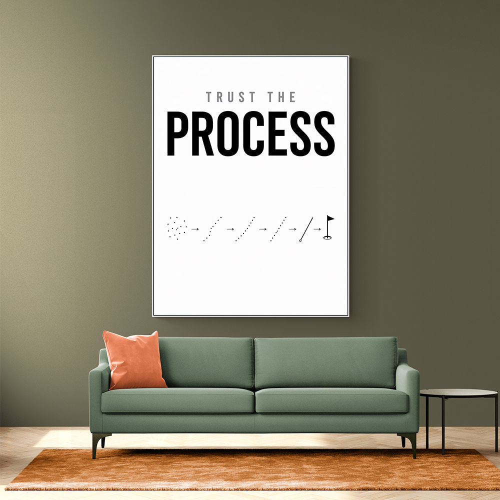 Trust The Process – Golf Progression Wall Art