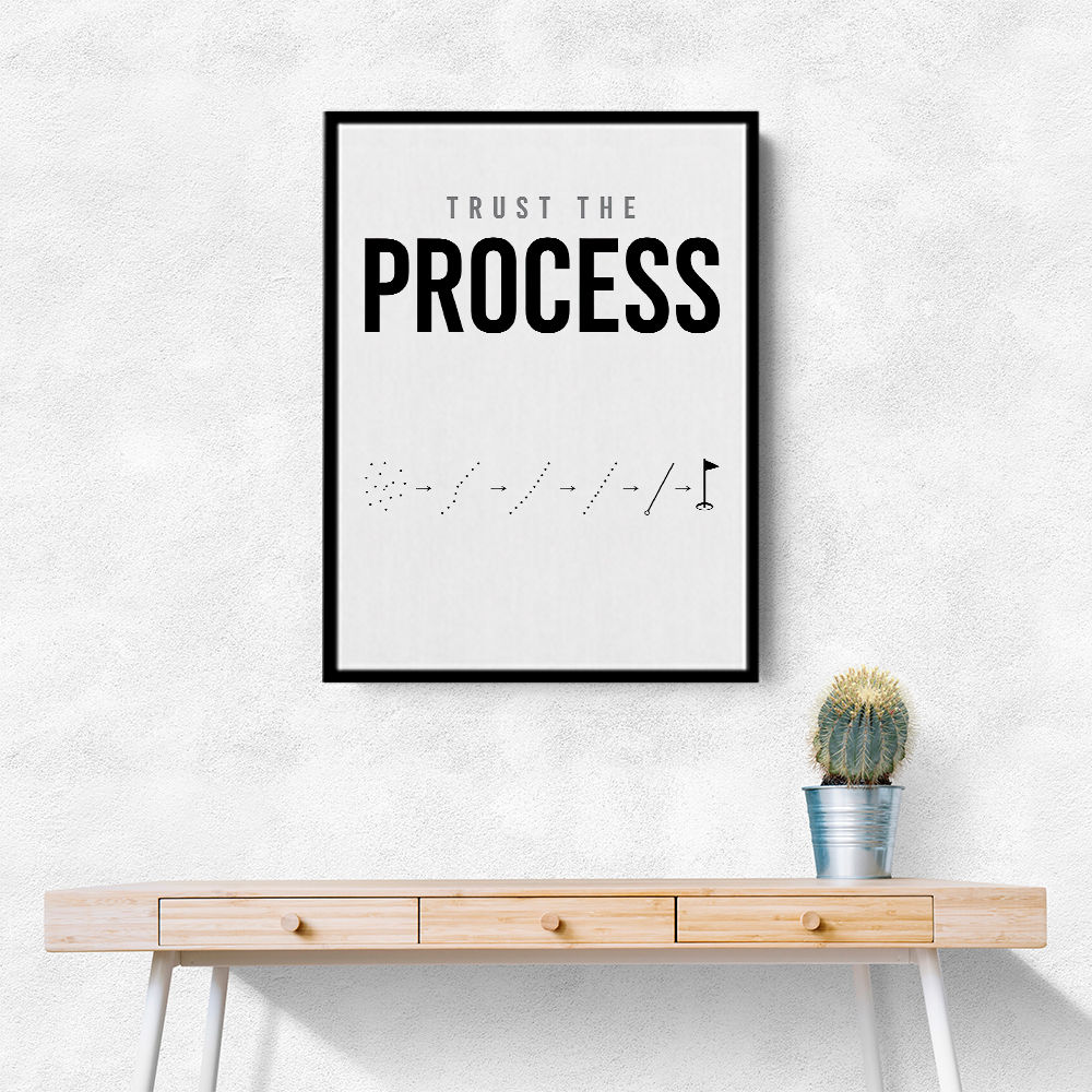 Trust The Process – Golf Progression Wall Art