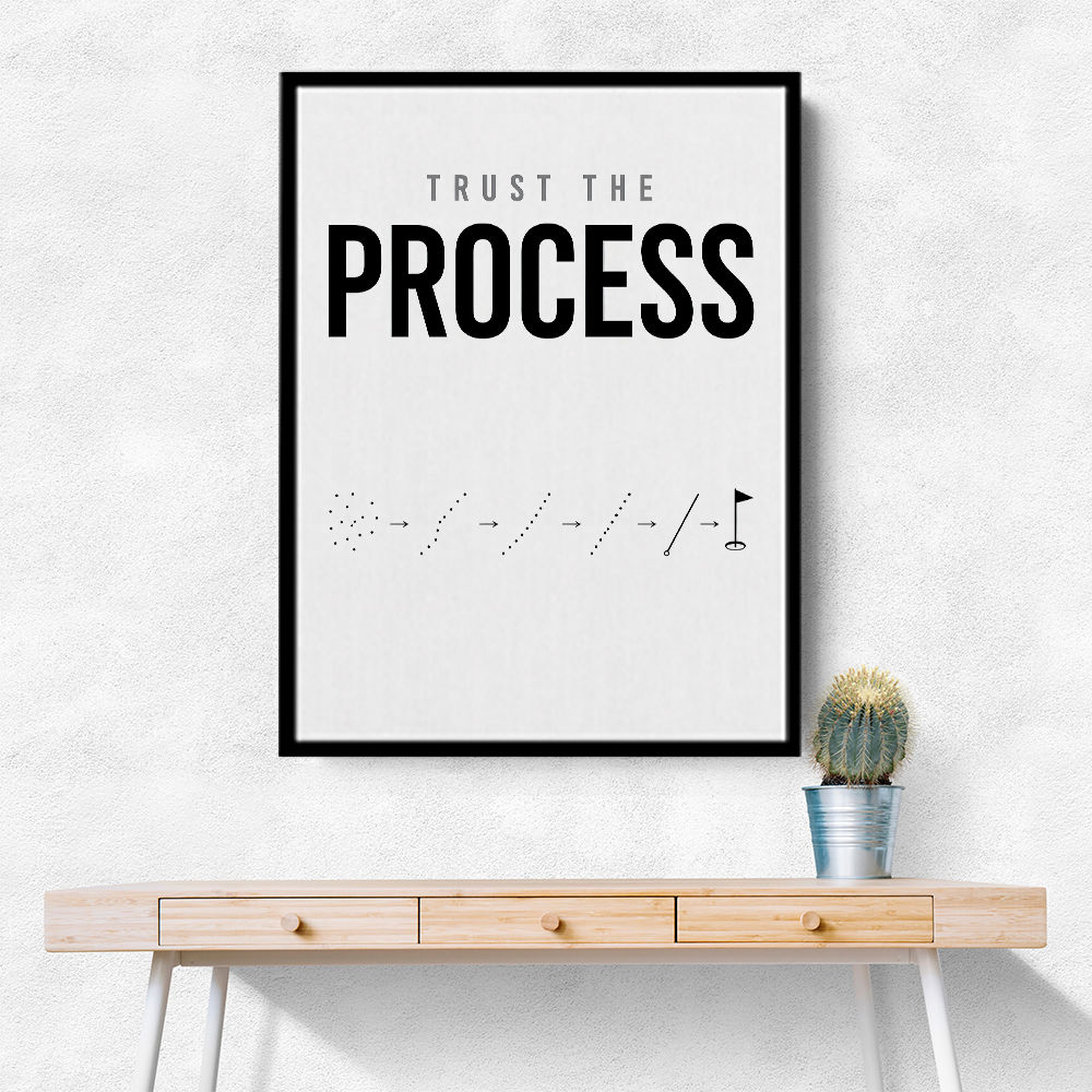Trust The Process – Golf Progression Wall Art