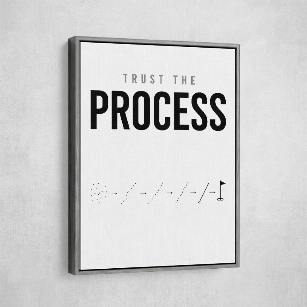 Trust The Process – Golf Progression Wall Art
