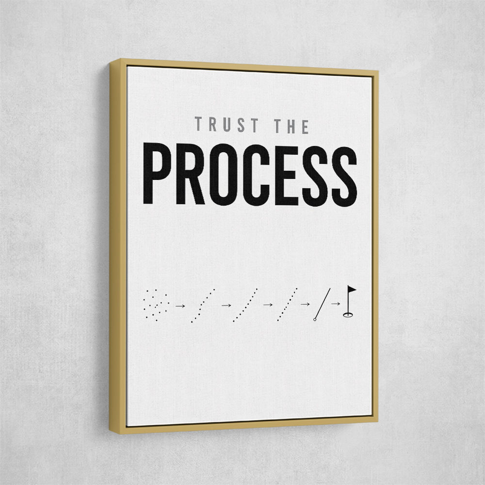 Trust The Process – Golf Progression Wall Art