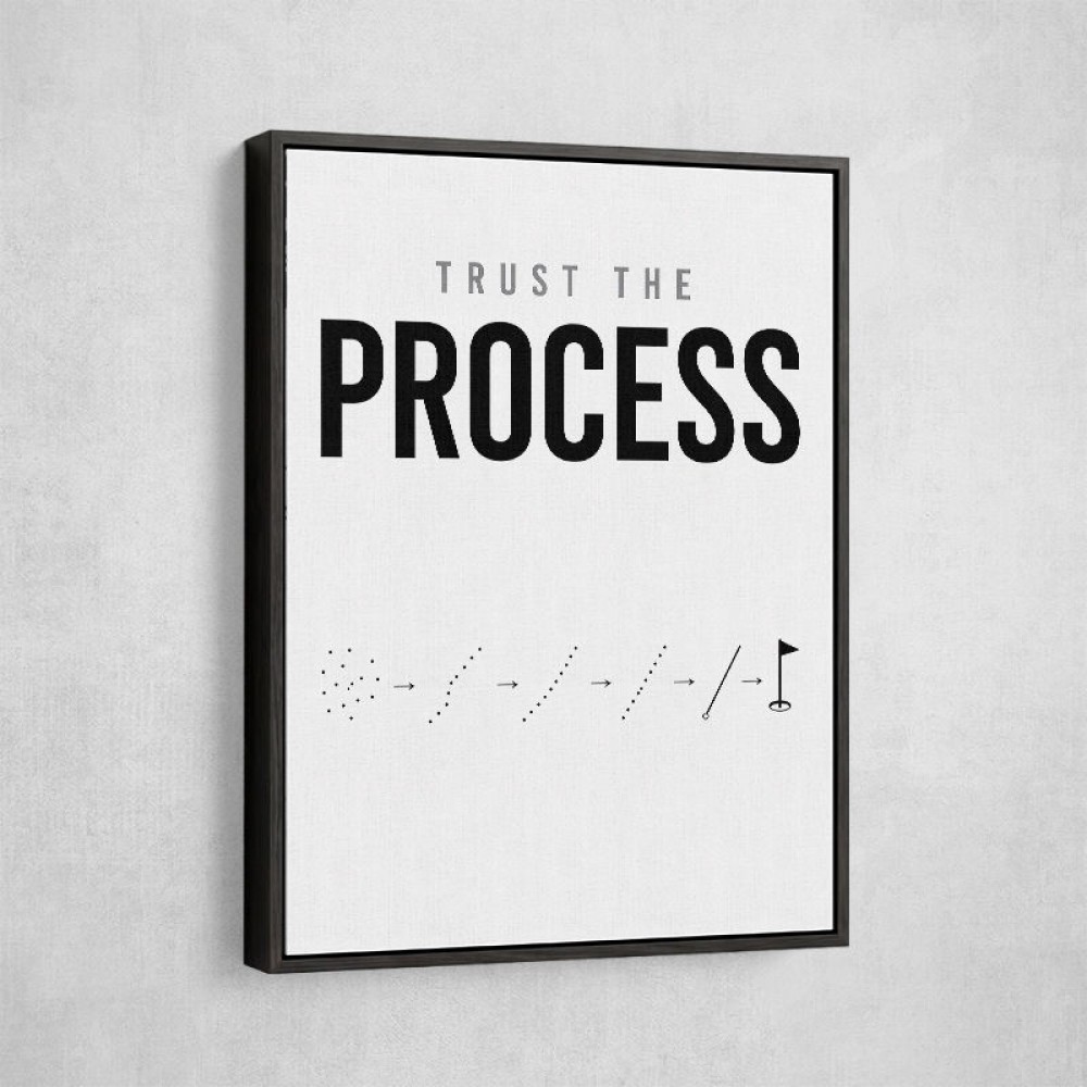 Trust The Process – Golf Progression Wall Art