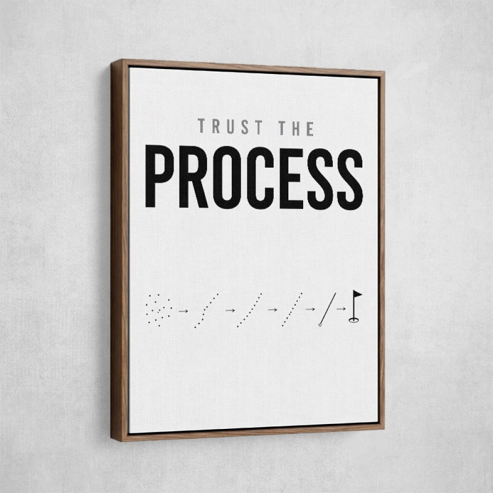 Trust The Process – Golf Progression Wall Art