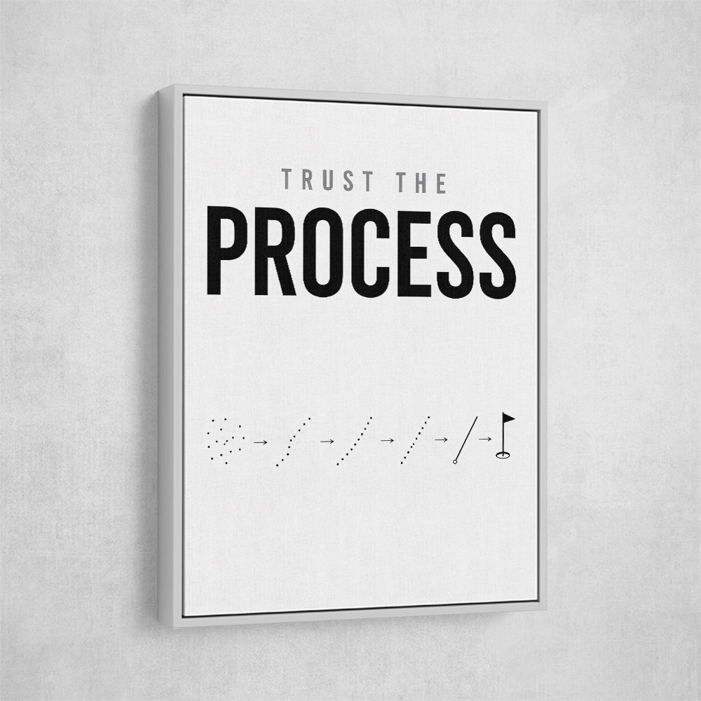 Trust The Process – Golf Progression Wall Art