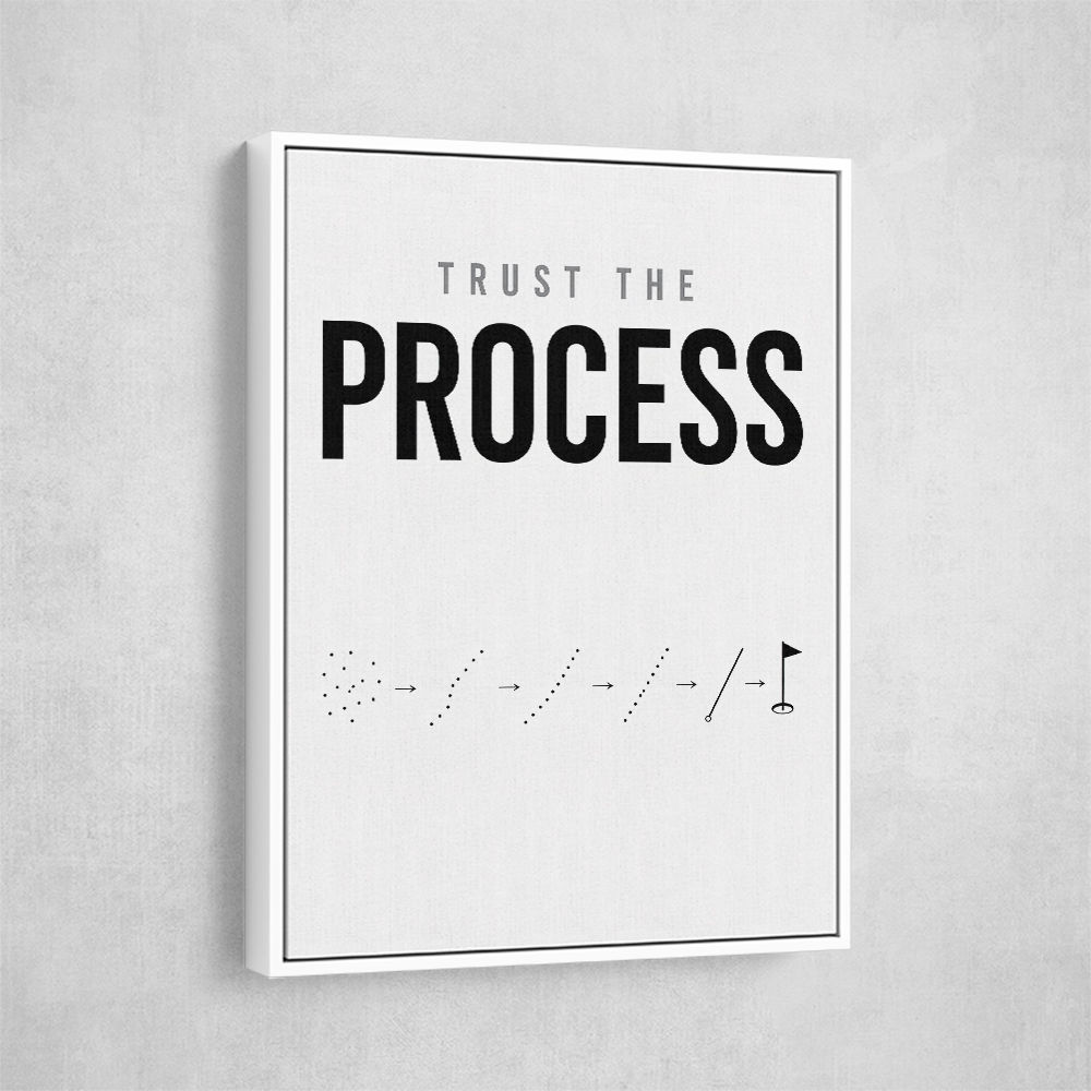 Trust The Process – Golf Progression Wall Art