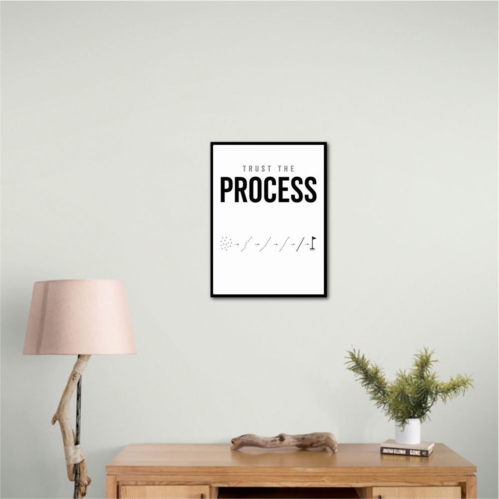 Trust The Process – Golf Progression Wall Art