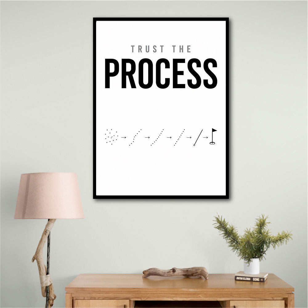 Trust The Process – Golf Progression Wall Art