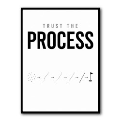 Trust The Process – Golf Progression Wall Art