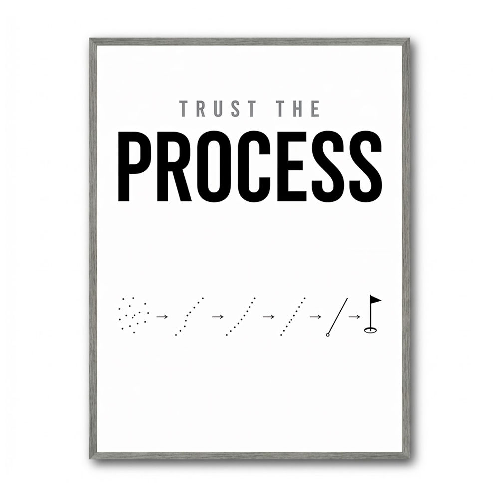 Trust The Process – Golf Progression Wall Art