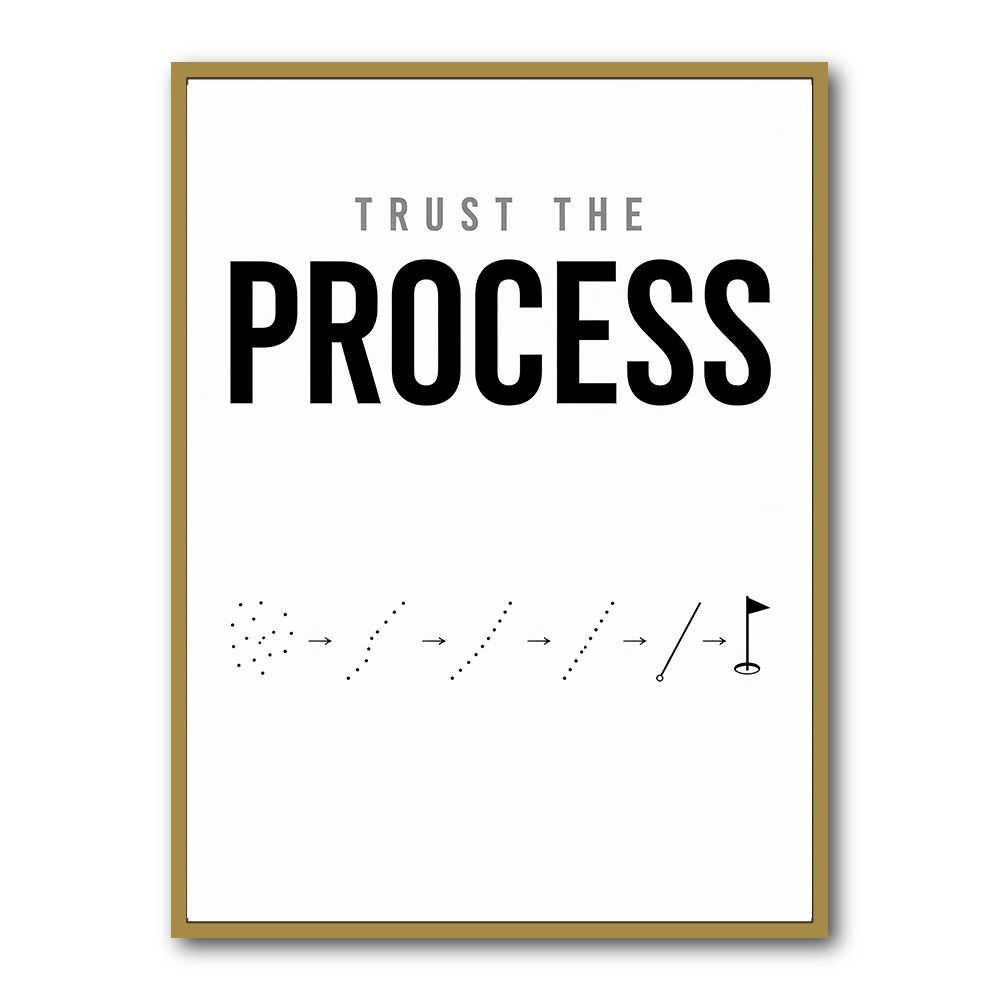 Trust The Process – Golf Progression Wall Art
