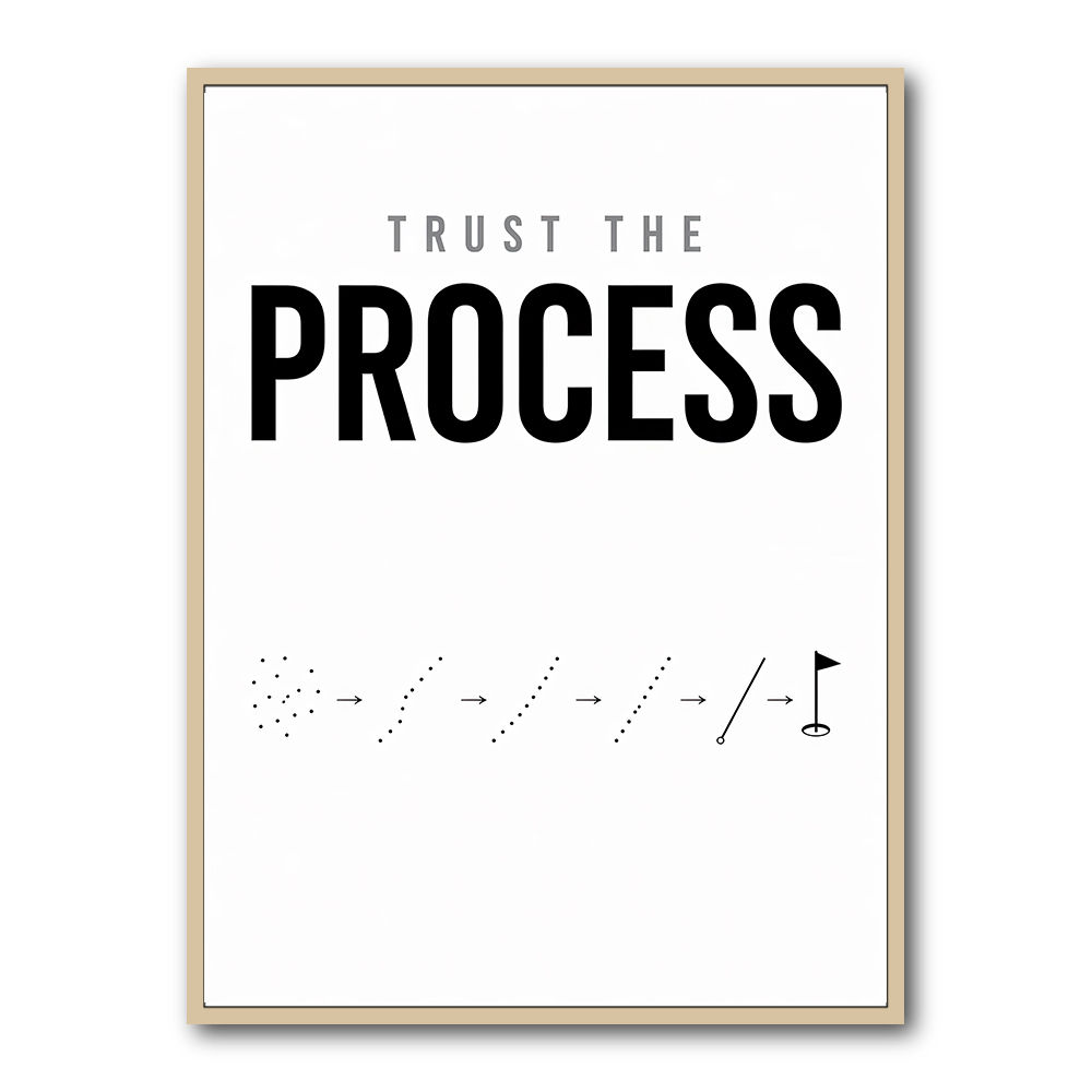Trust The Process – Golf Progression Wall Art
