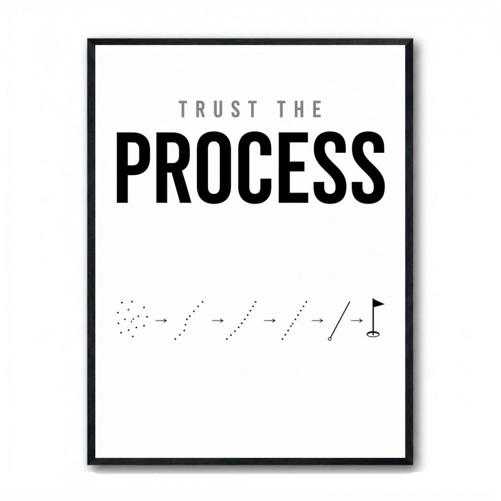 Trust The Process – Golf Progression Wall Art