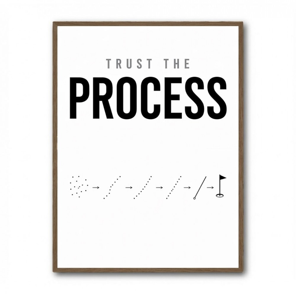 Trust The Process – Golf Progression Wall Art