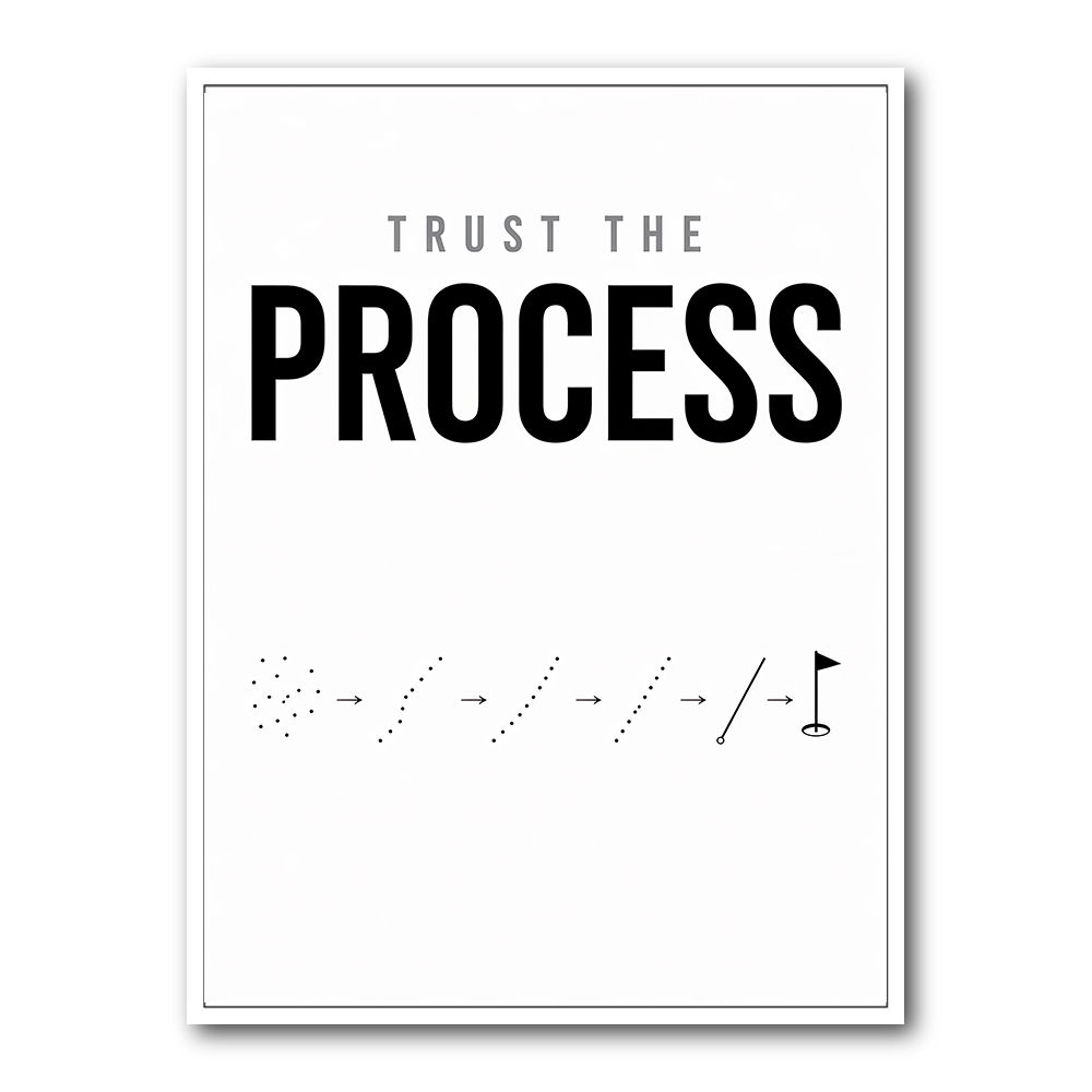 Trust The Process – Golf Progression Wall Art