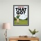 Where Did That Go – Funny Golf Moment Wall Art