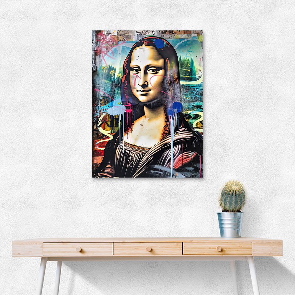 Mona Lisa Graffiti Style Wall Art