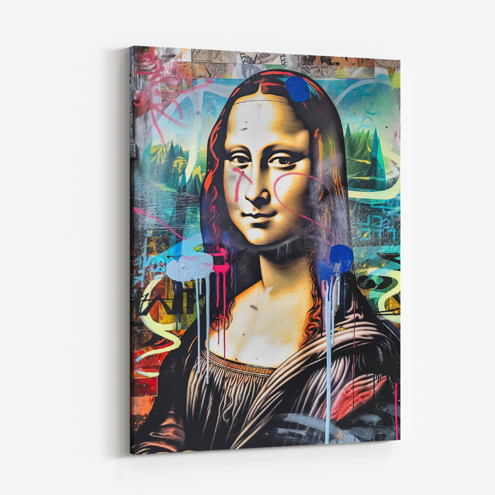 Mona Lisa Graffiti Style Wall Art