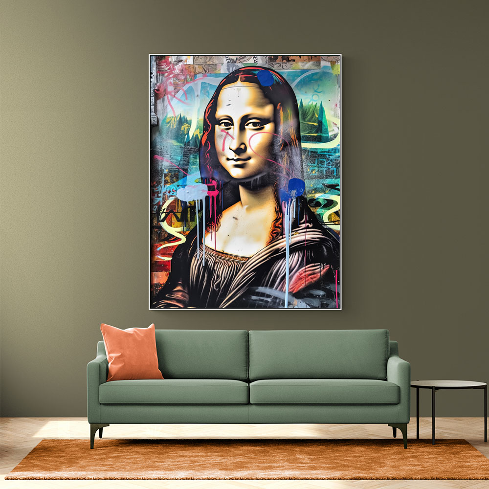 Mona Lisa Graffiti Style Wall Art